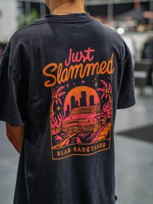 JUST SLAMMED T-SHIRT - BLACK STONE